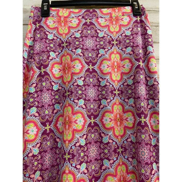 Great Northwest Indigo Paisley Print Maxi Skirt Size Small - Picture 3 of 4